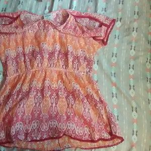 A multi colored fancy top